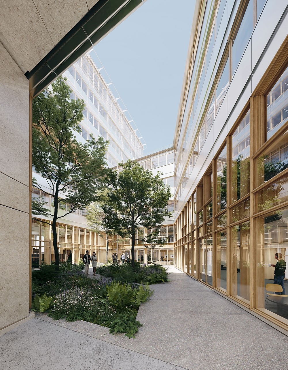 Extérieur végétalisé : Bureaux bas carbone Paris 12